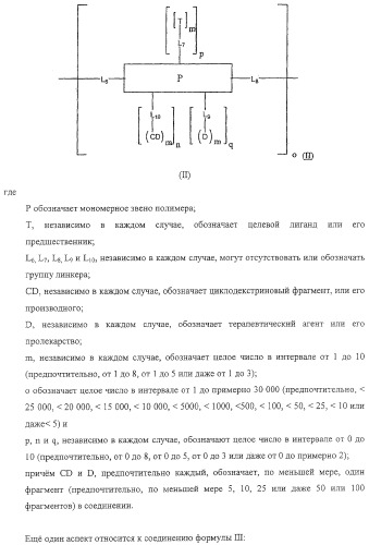 Полимеры на основе циклодекстрина для доставки терапевтических средств (патент 2332425)