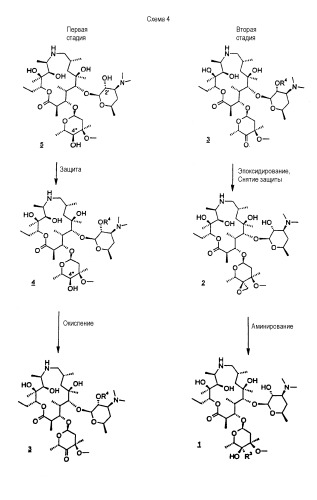 Способ получения 4&quot;-замещенных производных 9-деоксо-9а-аза-9а-гомоэритромицина а (патент 2263117)