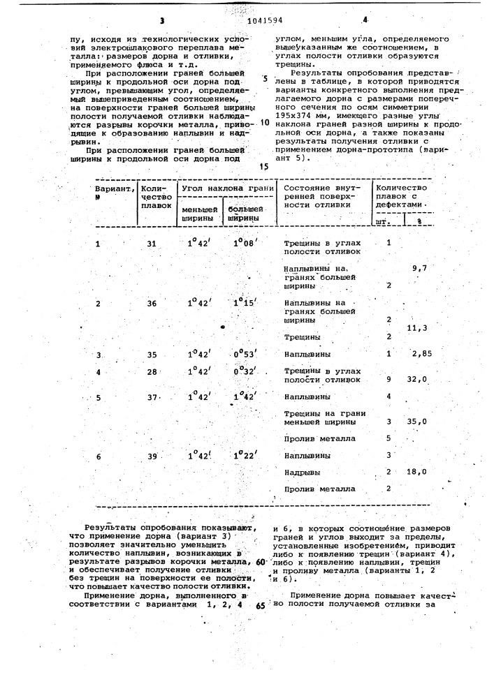 Дорн (патент 1041594)