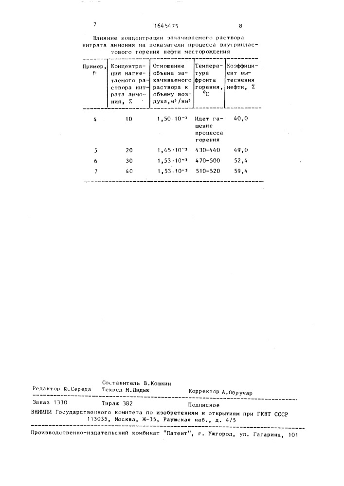 Способ разработки нефтяного месторождения (патент 1645475)