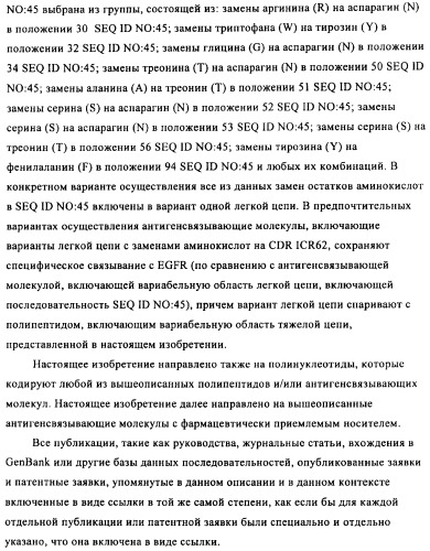 Антигенсвязывающие молекулы, которые связывают egfr, кодирующие их векторы и их применение (патент 2488597)