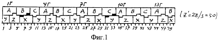 Трехфазная двухслойная электромашинная обмотка при 2p=14c полюсах в z=75c пазах (патент 2268527)