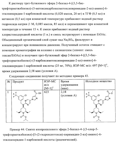 Производные аминопиперидина как ингибиторы бпхэ (белка-переносчика холестерилового эфира) (патент 2442782)