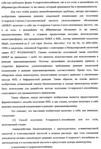 Способ производства 4-гидрокси-l-изолейцина или его соли (патент 2355767)