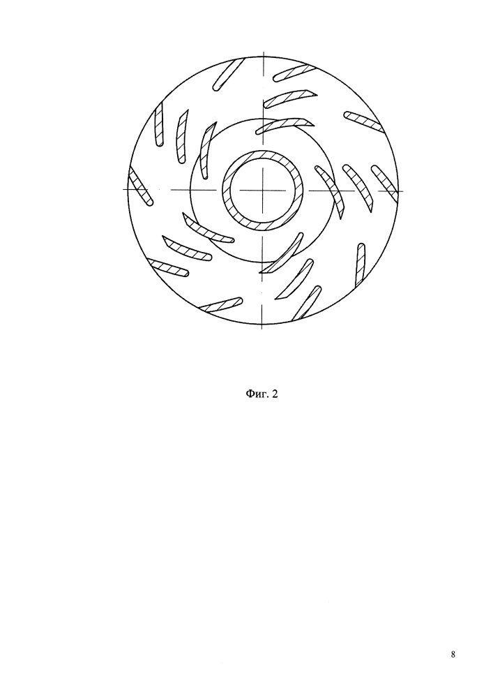 Мультифазная ступень погружного многоступенчатого центробежного насоса (патент 2622578)