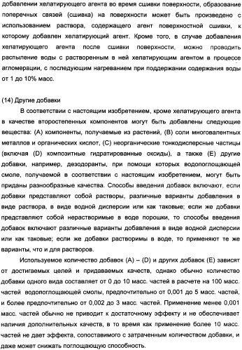 Водопоглощающий агент в виде частиц неправильной формы после измельчения (патент 2338754)