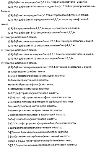 Новые производные n-(8-гетероарилтетрагидронафталин-2-ил)-или n-(5-гетероарилхроман-3-ил)-карбоксамида для лечения боли (патент 2460730)