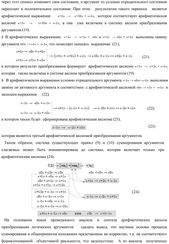 Функциональная структура логико-динамического процесса последовательной сквозной активизации неактивных аргументов &quot;0&quot; второй промежуточной суммы +[s2 i]f(&amp;)-и в сумматоре f( ) при преобразовании позиционных аргументов слагаемых [ni]f(2n) и [mi]f(2n) (варианты) (патент 2450325)