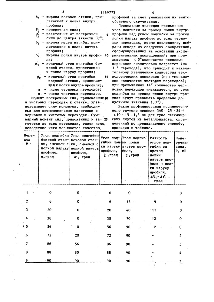 Способ изготовления гнутых профилей проката (патент 1169773)