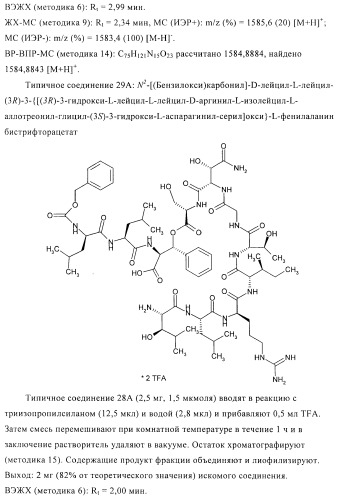 Способ получения производных лизобактина (патент 2434878)