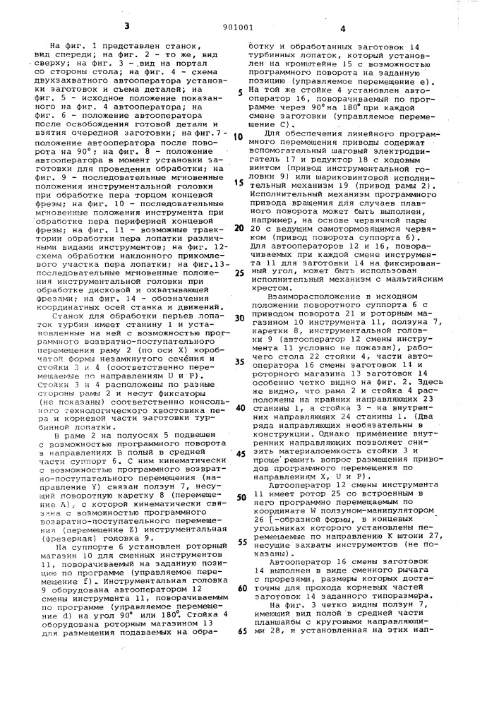 Станок с программным управлением (патент 901001)
