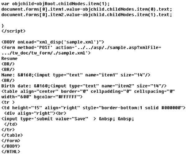Способ создания xml-документа в web-браузере (патент 2332708)