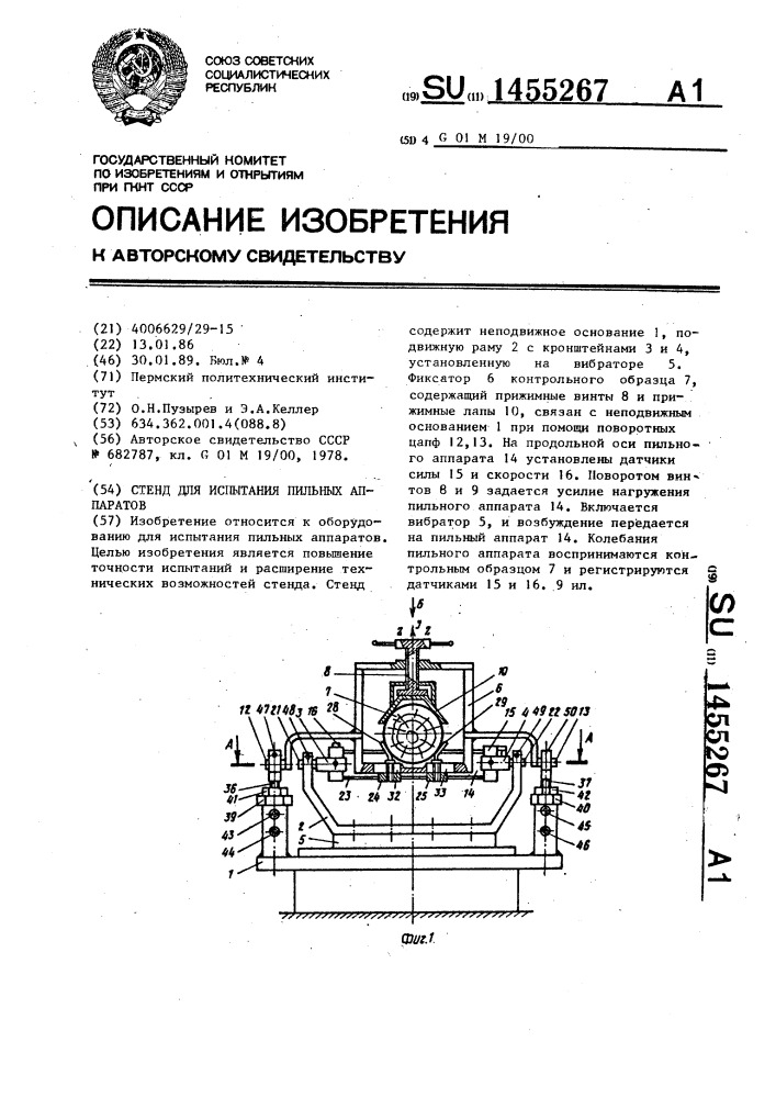 Точность испытаний. Классификация режущих и пильных аппаратов.