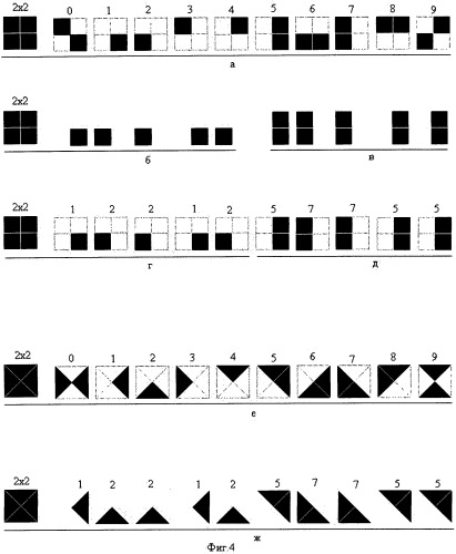 Индикатор цифровой многоразрядный (3&#215;3) с форматом знаков 2&#215;2 (патент 2427928)