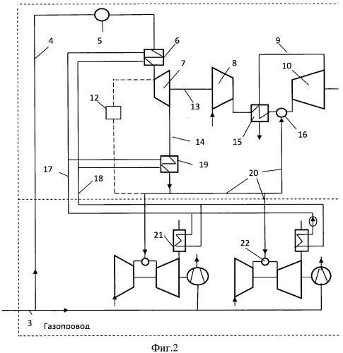 Регенеративная газотурбодетандерная установка (патент 2549004)