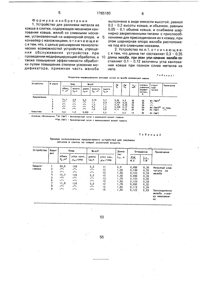 Устройство для разливки металла из ковша в слитки (патент 1765180)