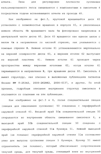 Устройство и способ для фракционирования гипсовой суспензии и способ производства гипсокартонных плит (патент 2313451)