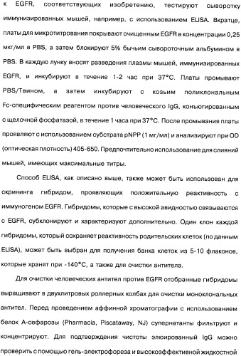 Человеческие моноклональные антитела к рецептору эпидермального фактора роста (egfr), способ их получения и их использование, гибридома, трансфектома, трансгенное животное, экспрессионный вектор (патент 2335507)