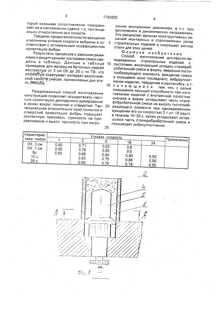Способ изготовления дисперсно-армированных строительных изделий (патент 1766662)