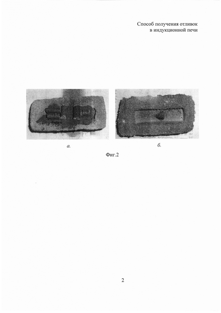 Способ получения отливок в индукционной печи (патент 2626114)