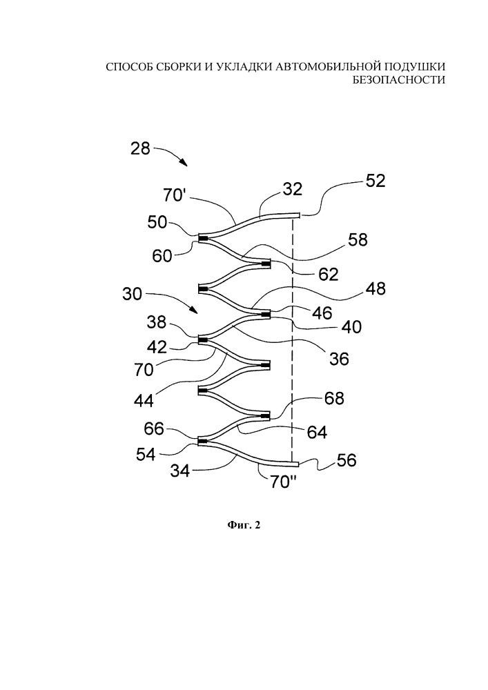Способ сборки и укладки автомобильной подушки безопасности (патент 2659286)