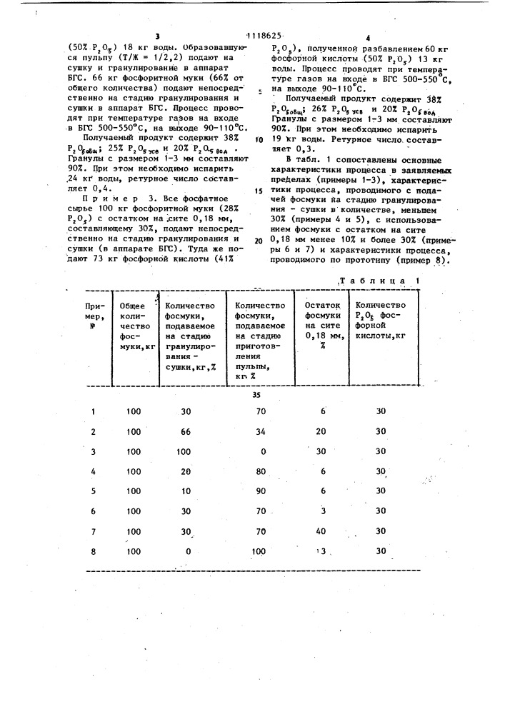 Способ получения фосфорного удобрения (патент 1118625)