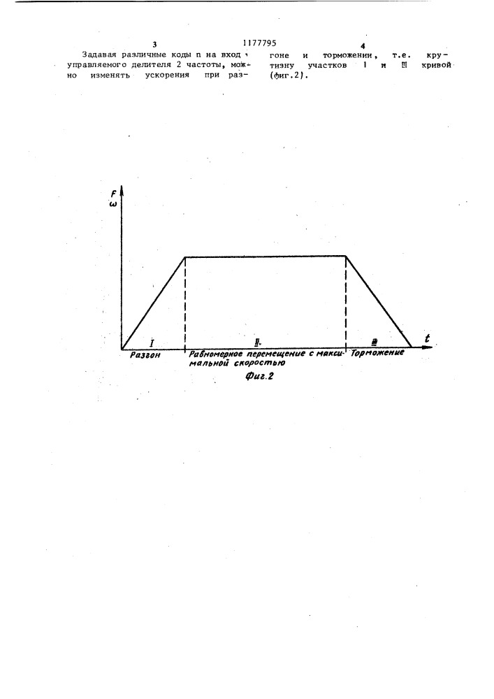 Устройство для разгона и торможения электропривода (патент 1177795)