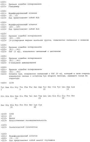 Основанные на амидах пролекарства пептидов глюкагонового надсемейства (патент 2550696)