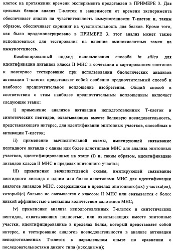 Способ картирования и устранения эпитопов т-клеток (патент 2334235)