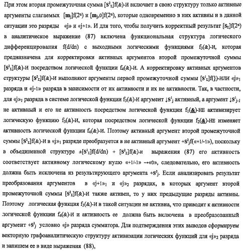 Функциональная структура предварительного сумматора f ([mj]&amp;[mj,0]) параллельно-последовательного умножителя f ( ) с процедурой логического дифференцирования d/dn первой промежуточной суммы [s1  ]f(})-или структуры активных аргументов множимого [0,mj]f(2n) и [mj,0]f(2n) (варианты) (патент 2424549)