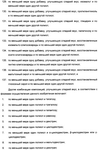 Композиция интенсивного подсластителя с кальцием и подслащенные ею композиции (патент 2437573)