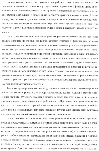 Способ определения технического состояния двигателей внутреннего сгорания и экспертная система для его осуществления (патент 2428672)