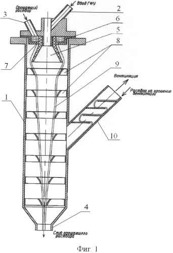 Аппарат для гидролиза гексафторида урана (патент 2548443)