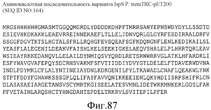 Варианты изопренсинтазы, применяемые для улучшения продуцирования изопрена микроорганизмами (патент 2516343)
