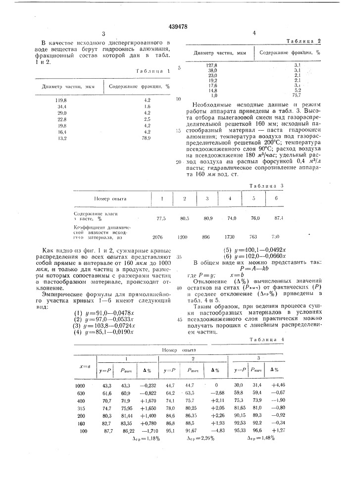 Паста на основе гидроокиси алюминия и воды (патент 439478)