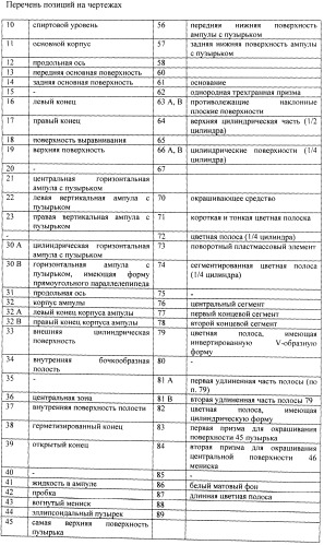 Уровень и ампула с пузырьком (патент 2507481)