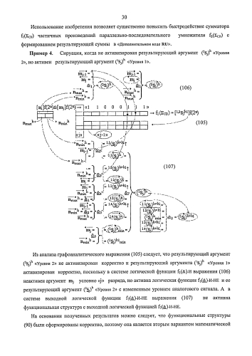 Функциональная структура предварительного сумматора f1(σcd) условно "j" разряда параллельно-последовательного умножителя fσ(σ), реализующая процедуру "дешифрирования" аргументов частичных произведений со структурами аргументов множимого [mj]f(2n) и множителя [ni]f(2n) в позиционном формате "дополнительного кода" и формирования промежуточной суммы [1,2sjh1]f(2n) в позиционном формате "дополнительного кода ru" (варианты русской логики) (патент 2586565)