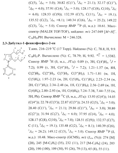 Способ получения 2,3-диалкил-1-фенил(алкил)замещенных фосфол-2-енов (патент 2555845)