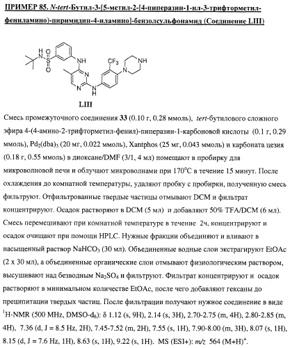 Би-арил-мета-пиримидиновые ингибиторы киназы (патент 2448959)