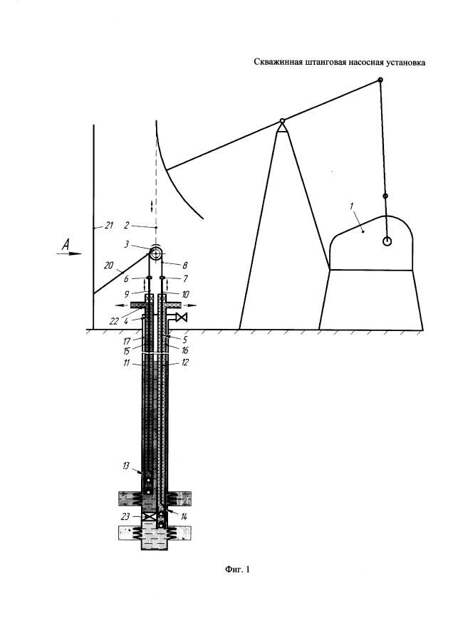 Скважинная штанговая насосная установка (патент 2594038)