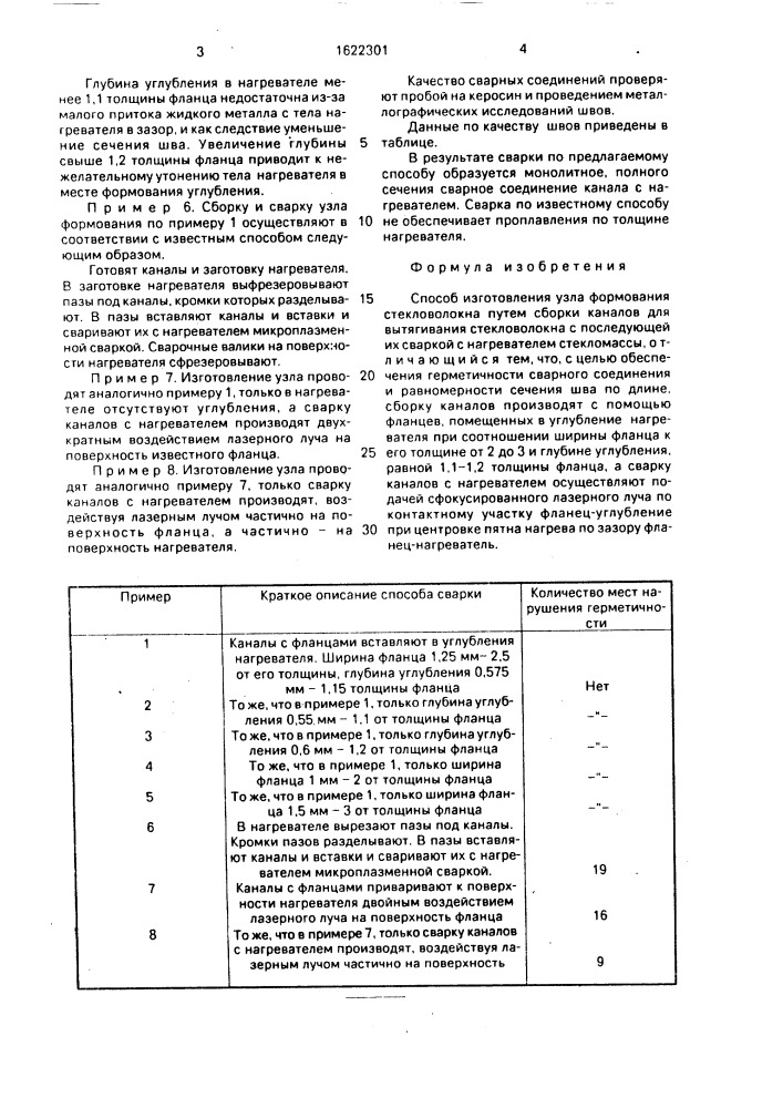 Способ изготовления узла формования стекловолокна (патент 1622301)