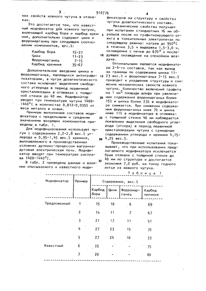 Модификатор (патент 910776)