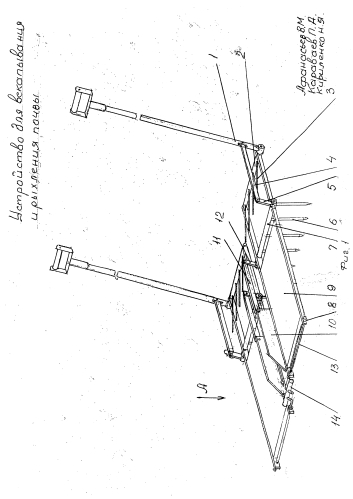 Устройство для вскапывания и рыхления почвы (патент 2577054)