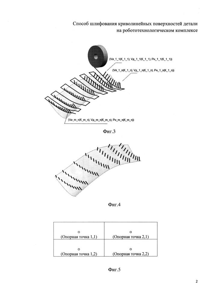 Способ шлифования криволинейных поверхностей детали на робототехнологическом комплексе (патент 2639584)