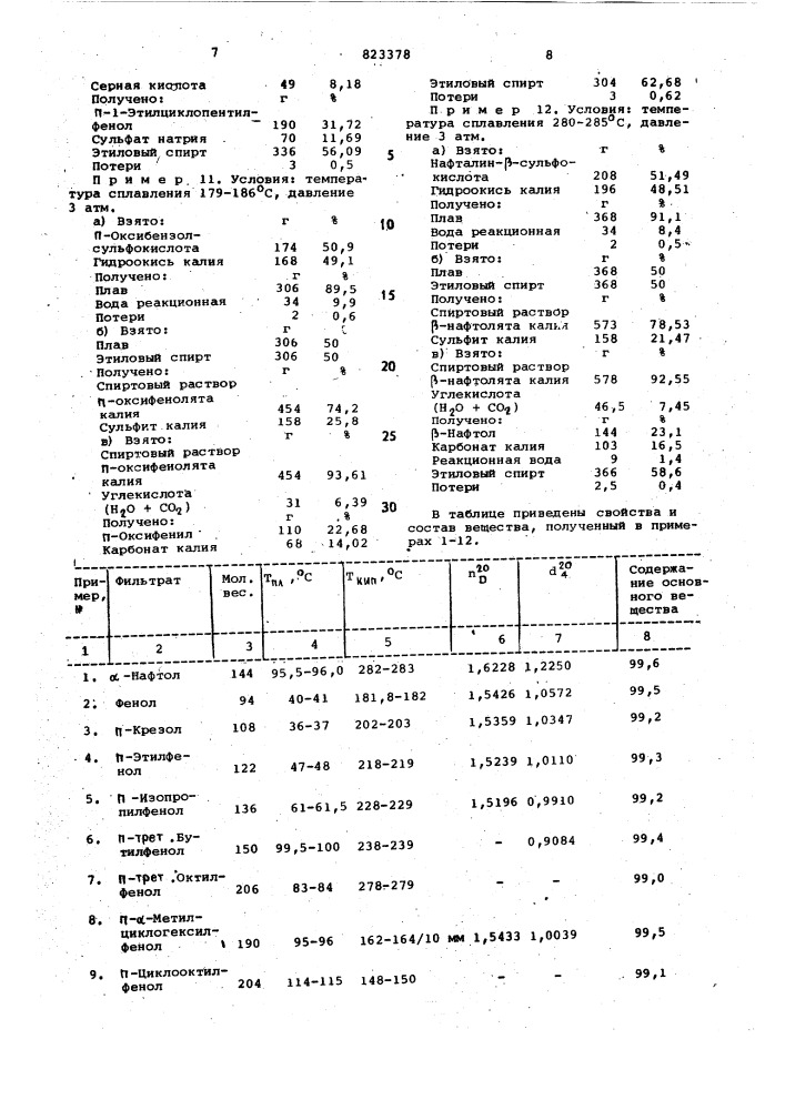 Способ получения фенолов (патент 823378)