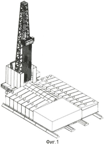 Кустовая буровая установка с упрощенной схемой компоновки (патент 2426854)