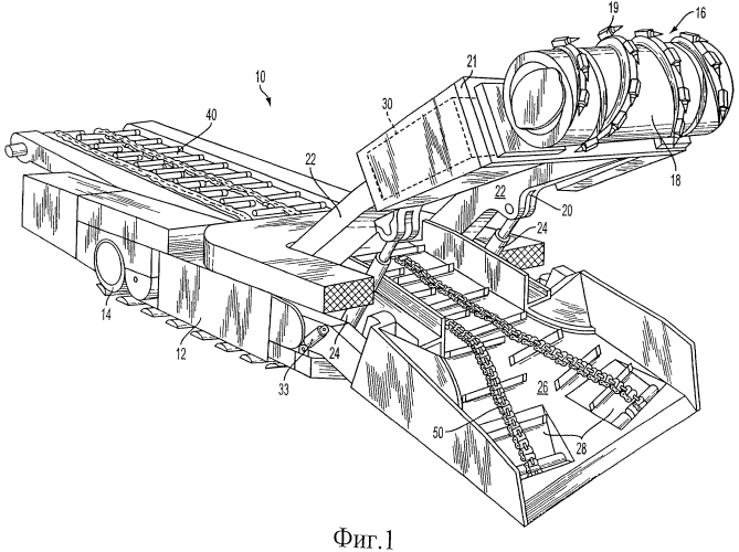Врубовая головка, содержащая собственные двигатели и коробку передач (патент 2556561)