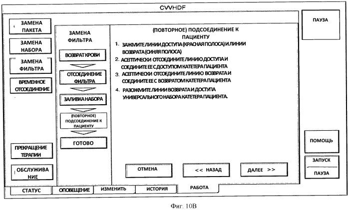 Модульный аппарат для гемофильтрации с интерактивной системой управления с возможностью ввода инструкций оператора (патент 2526876)