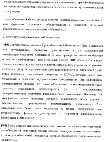 Набор последовательностей для таргетинга экспрессии и контроля посттрансляционных модификаций рекомбинантного полипептида (патент 2481399)