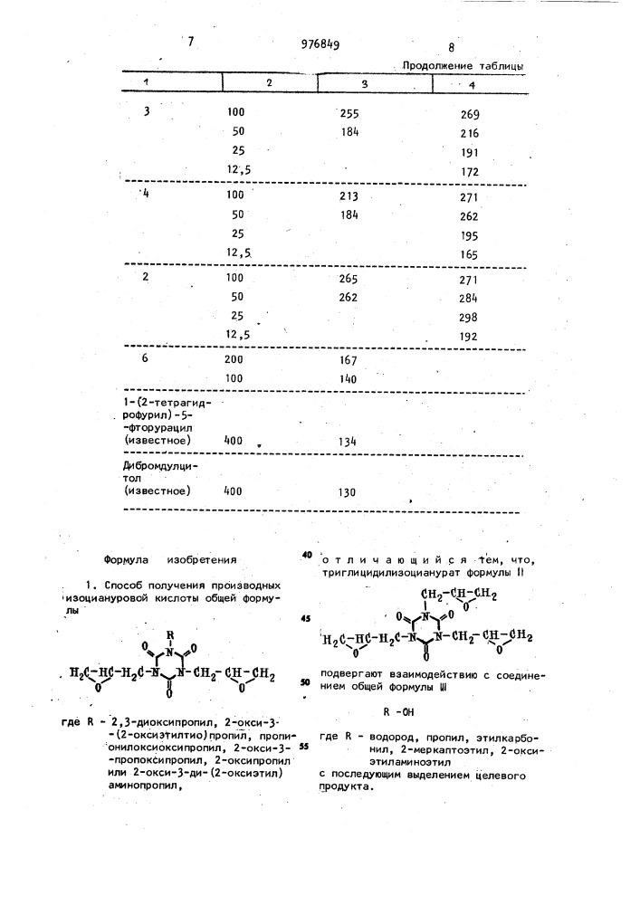 Способ получения производных изоциануровой кислоты (патент 976849)
